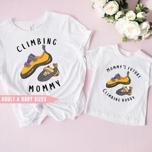 Climbing Mommy And Mini, Matching Climbing Shirt, Mommy